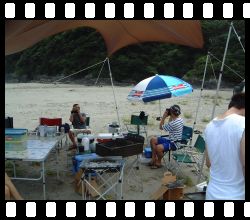 二人して撮影中