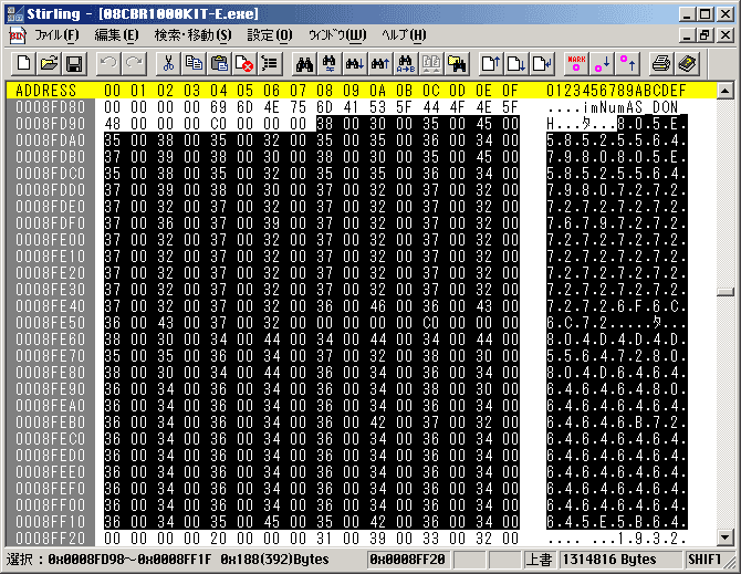 Stirling Binary Editor